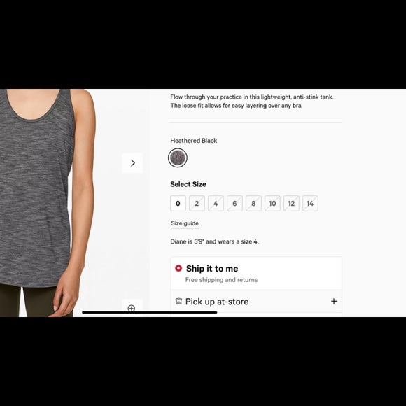 Women’s lululemon workout tank - Picture 3 of 3